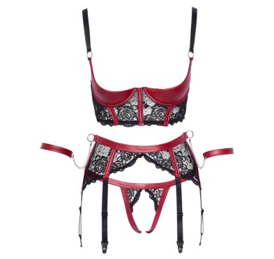 Shelf Bra Set black/red S